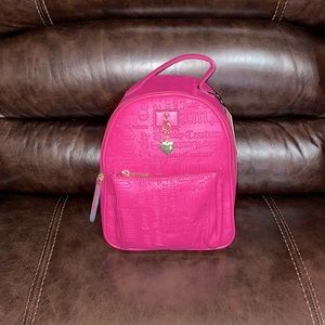 Juicy couture raspberry tart charmed backpack